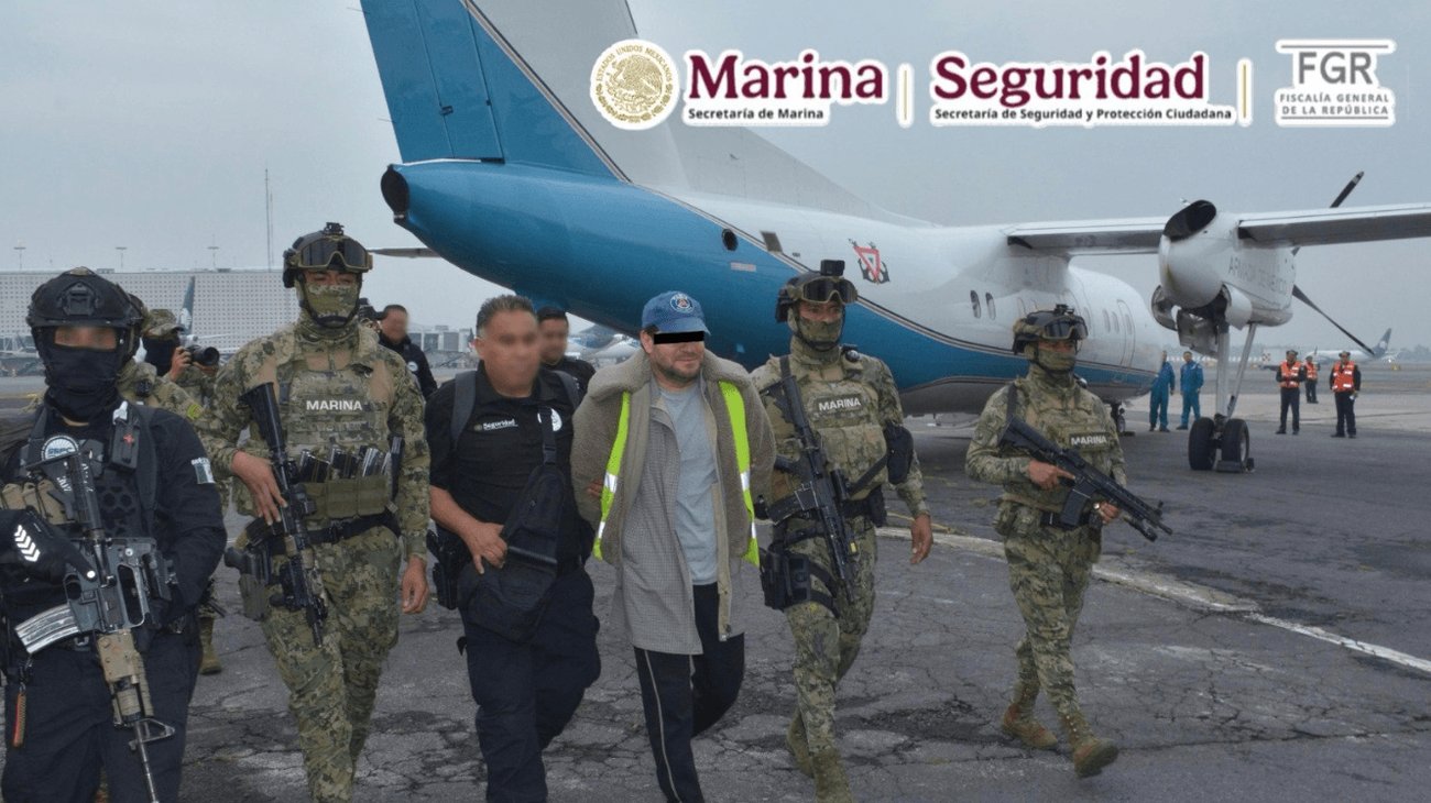 Capitán Sol es trasladado a CDMX tras captura en Zapopan