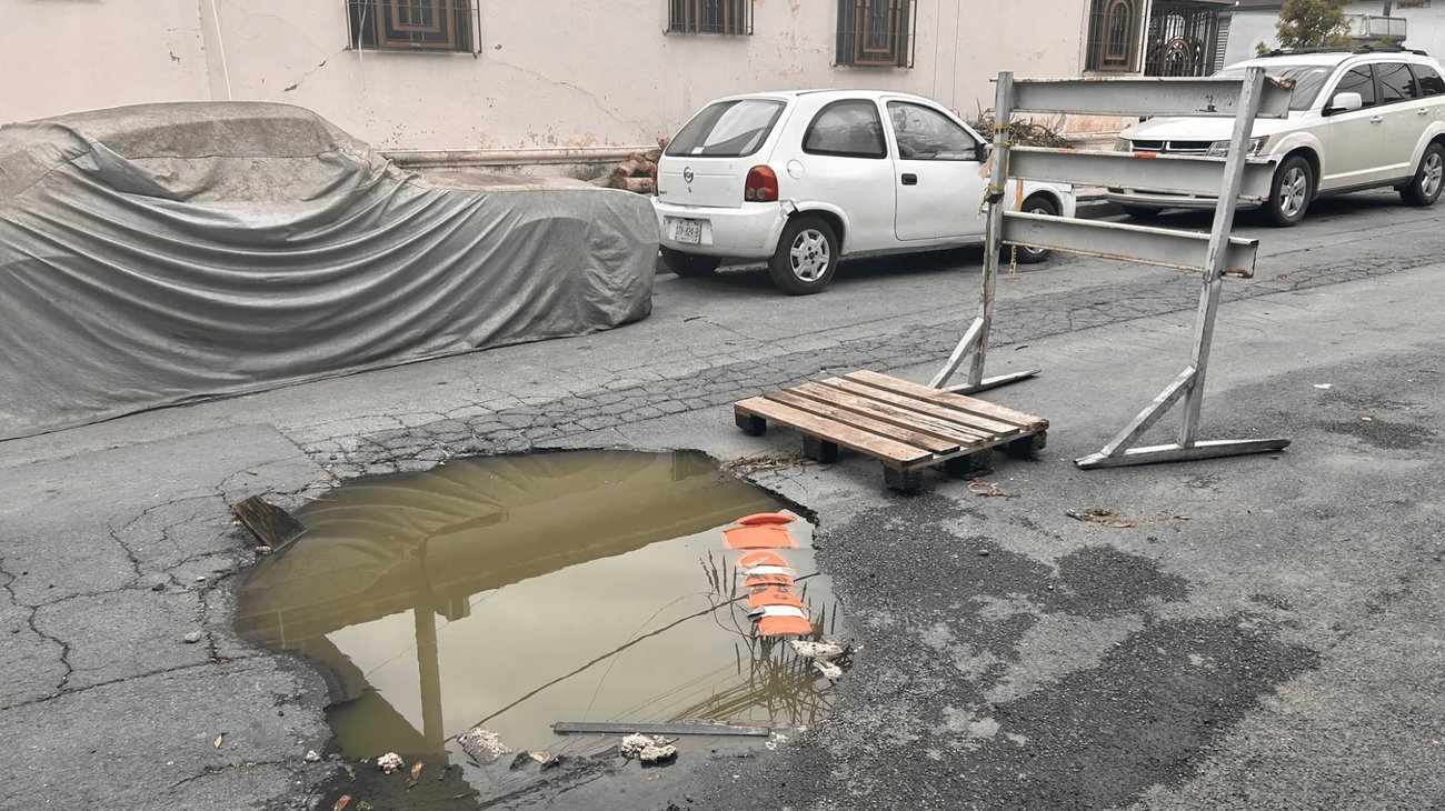 Bache amenaza con convertirse en socavón en Guadalupe