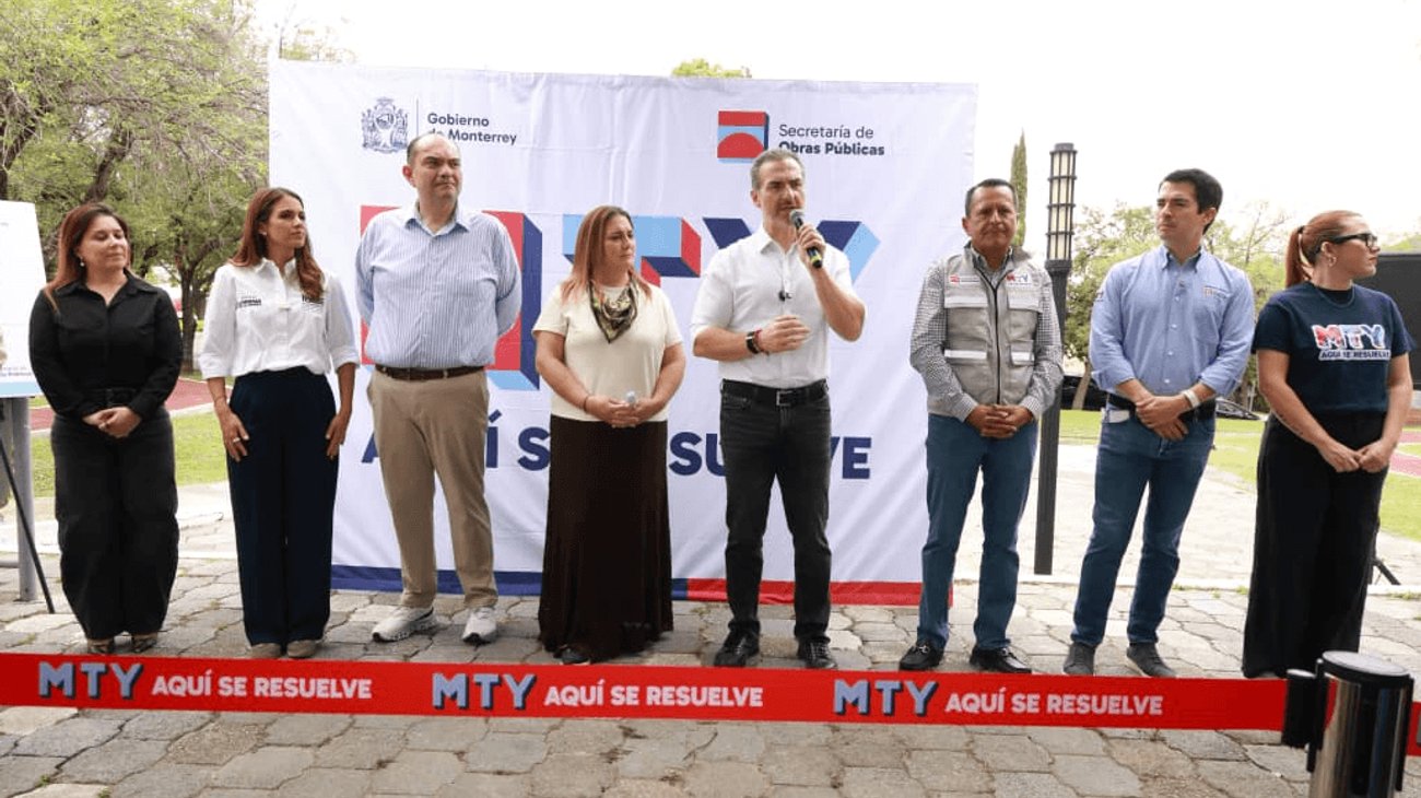 Adrián de la Garza anuncia obras por 16.6 mdp en Monterrey