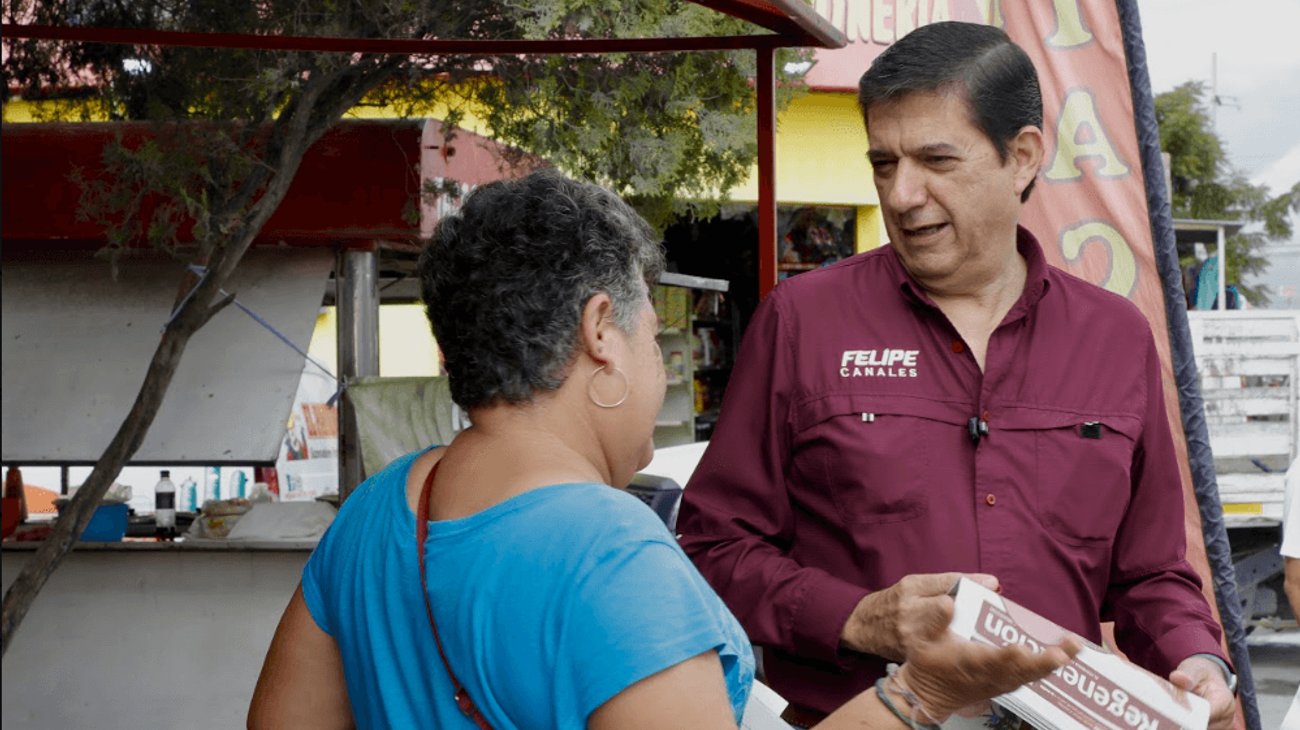 Felipe Canales amplía recorridos en colonias de Escobedo