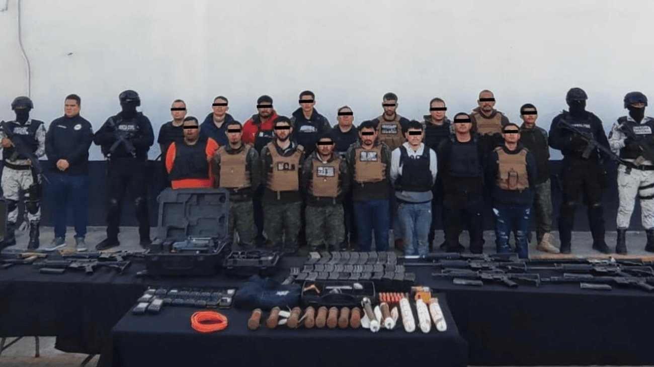 Capturan a 17 presuntos criminales en Montemorelos