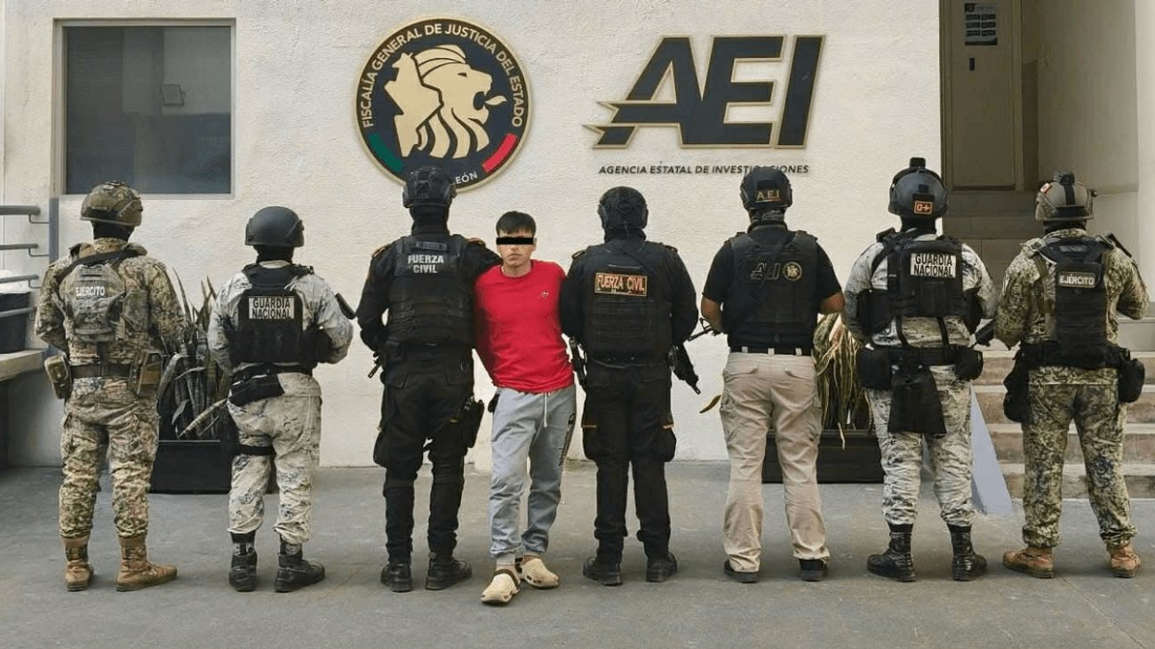 Capturan a presunto homicida al sur de Monterrey