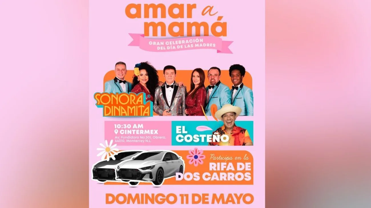 Celebra a mamá en evento 'Amar a Mamá' este domingo 11
