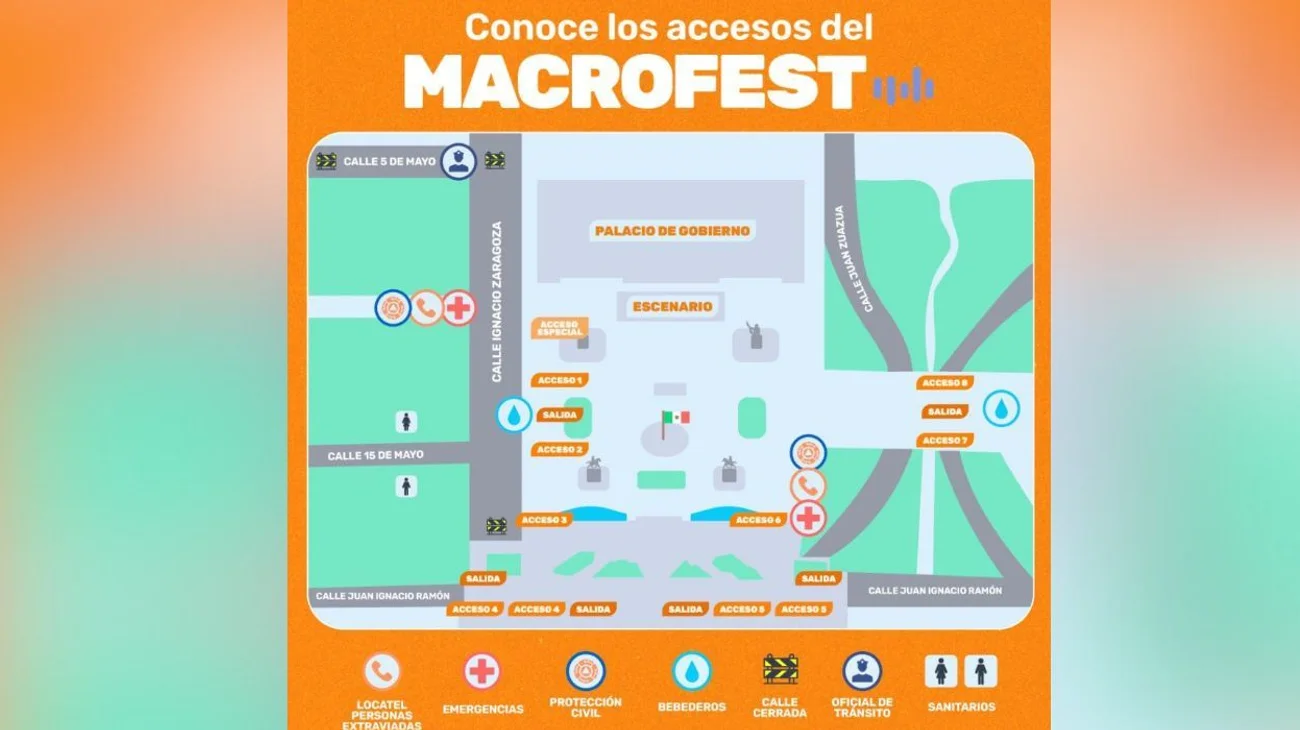 Cerrarán calles del centro de Monterrey para el Macrofest