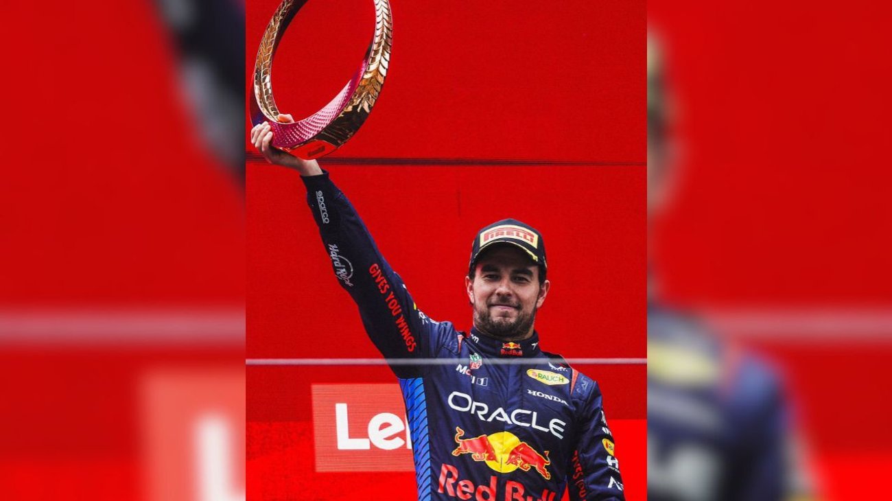 Checo Pérez obtiene tercer lugar en el Gran Premio de China