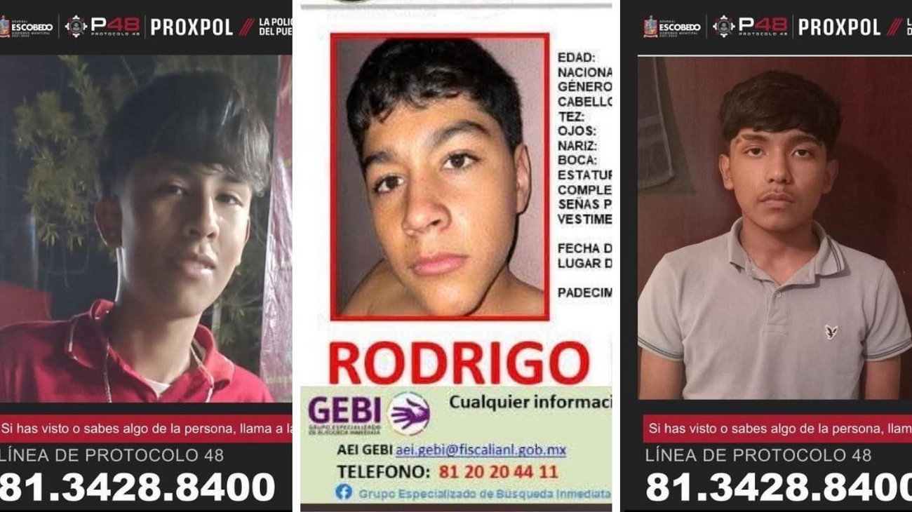 Buscan a tres adolescentes de Escobedo desaparecidos