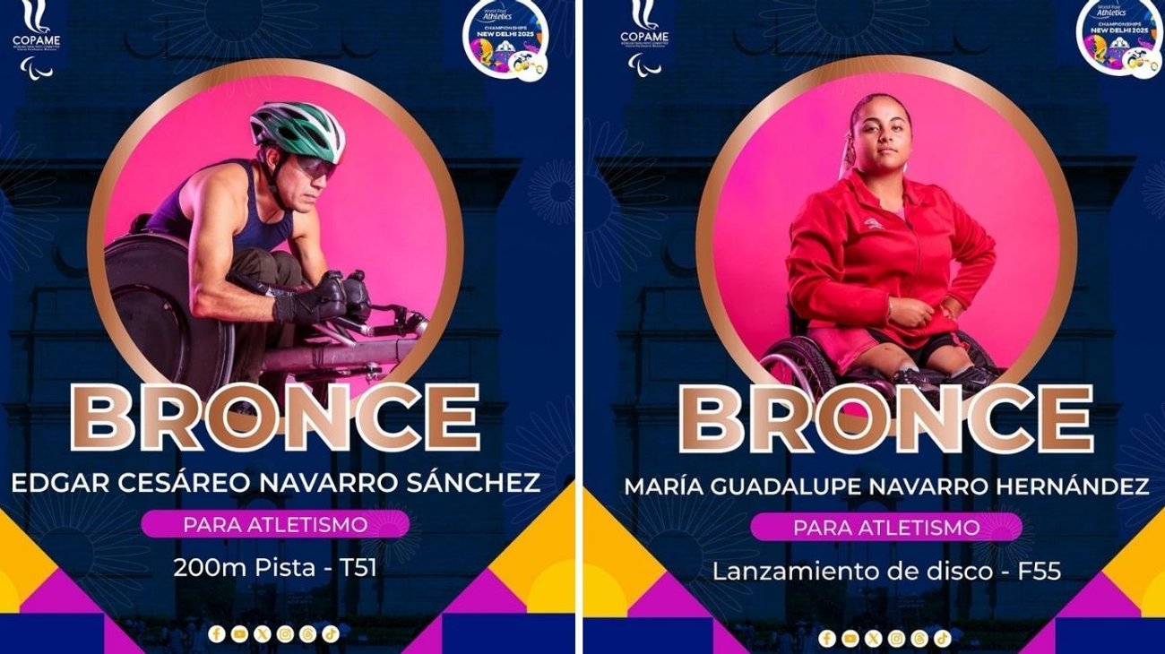 México suma dos bronces más en el Mundial de paratletismo