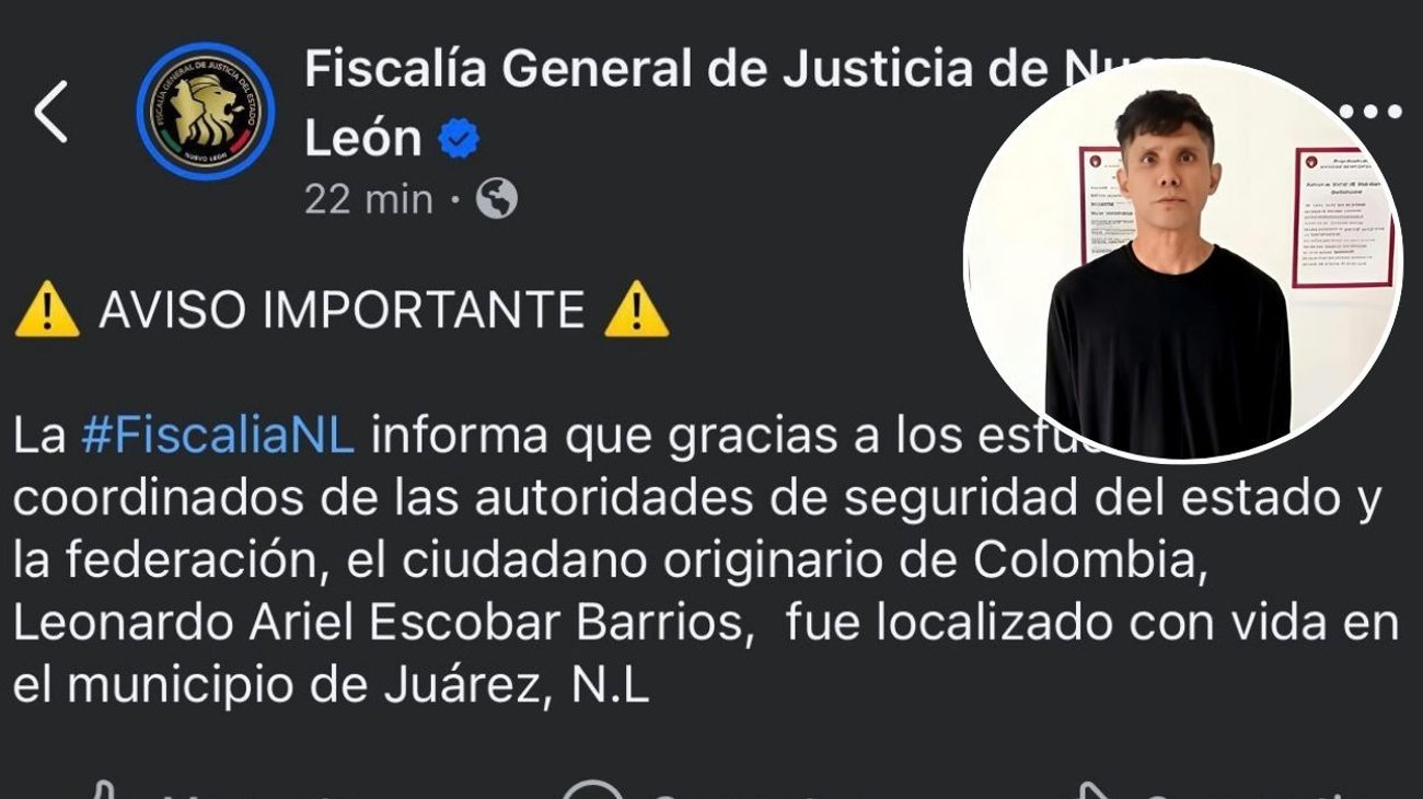 Localizan con vida en Juárez a maestro colombiano desaparecido