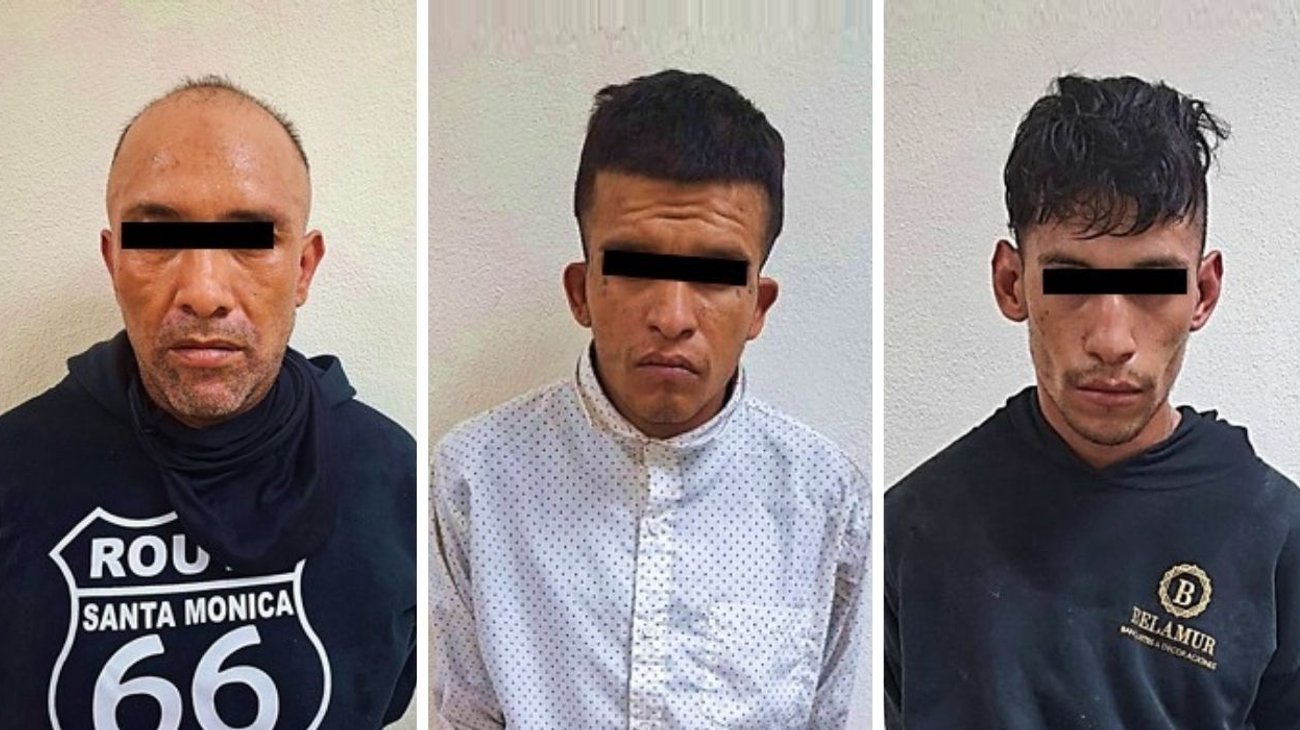 Detienen a tres por presuntos vínculos con 17 asaltos