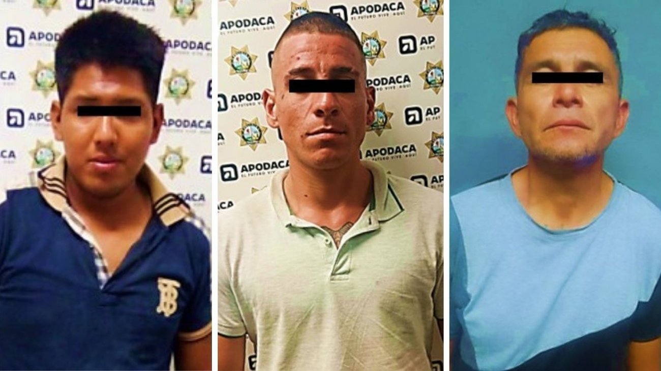 Detiene a tres hombres con órdenes de aprehensión en Apodaca