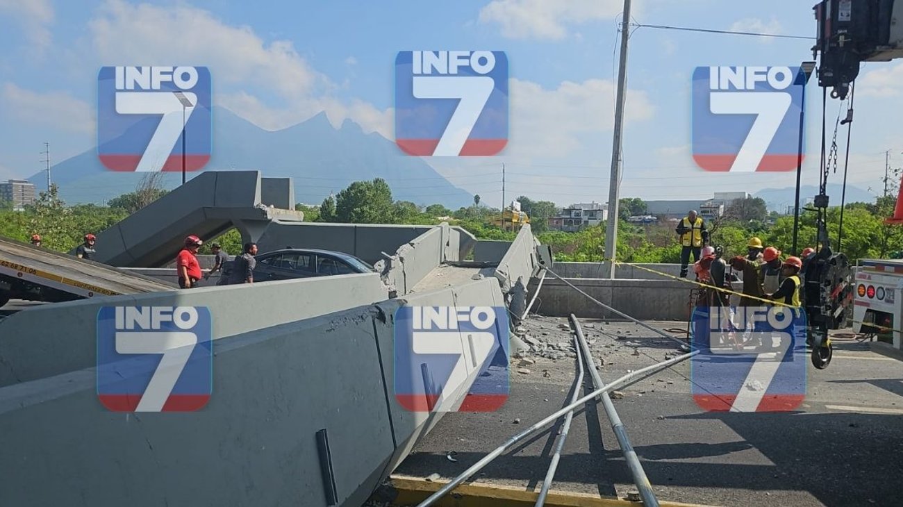 Puente derribado en Constitución cayó por golpe de un tráiler