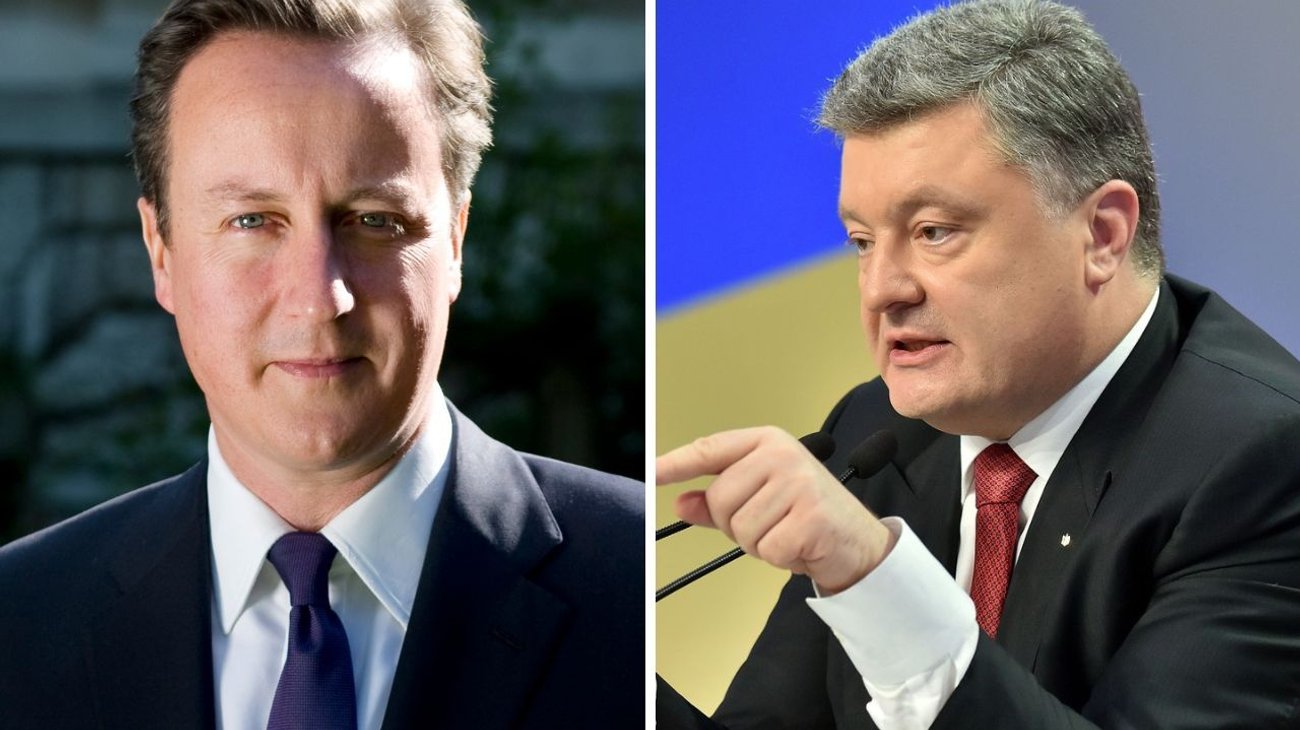 Fingen ser expresidente de Ucrania en videollamada