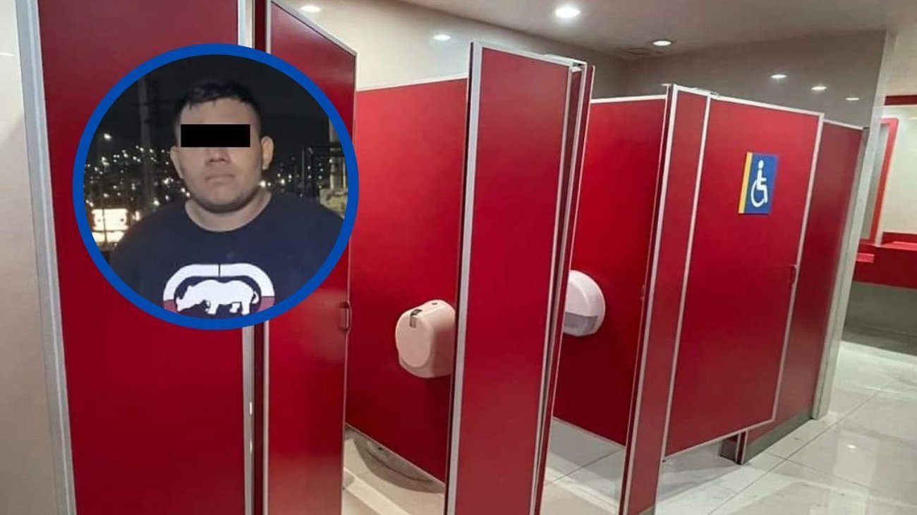 Cae por grabar a mujer en baños de un cine en Monterrey