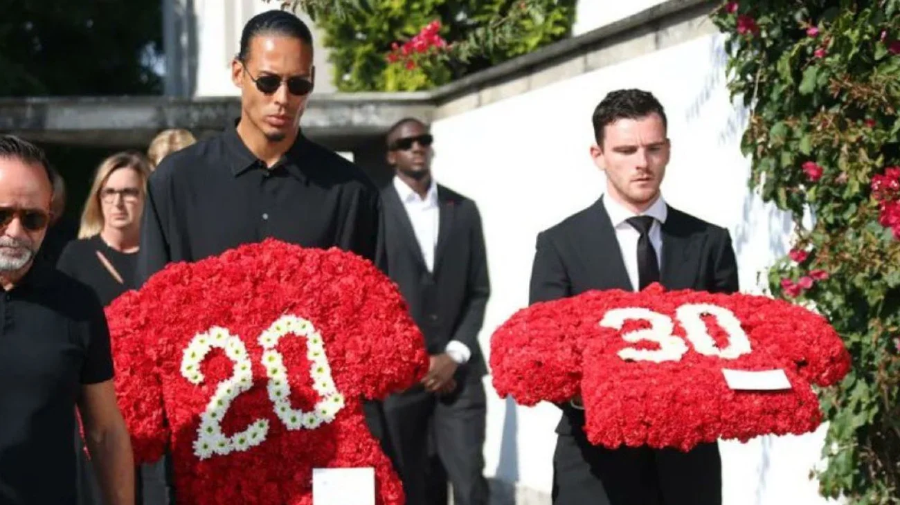 Dan último adiós a Diogo Jota y a su hermano André en Portugal