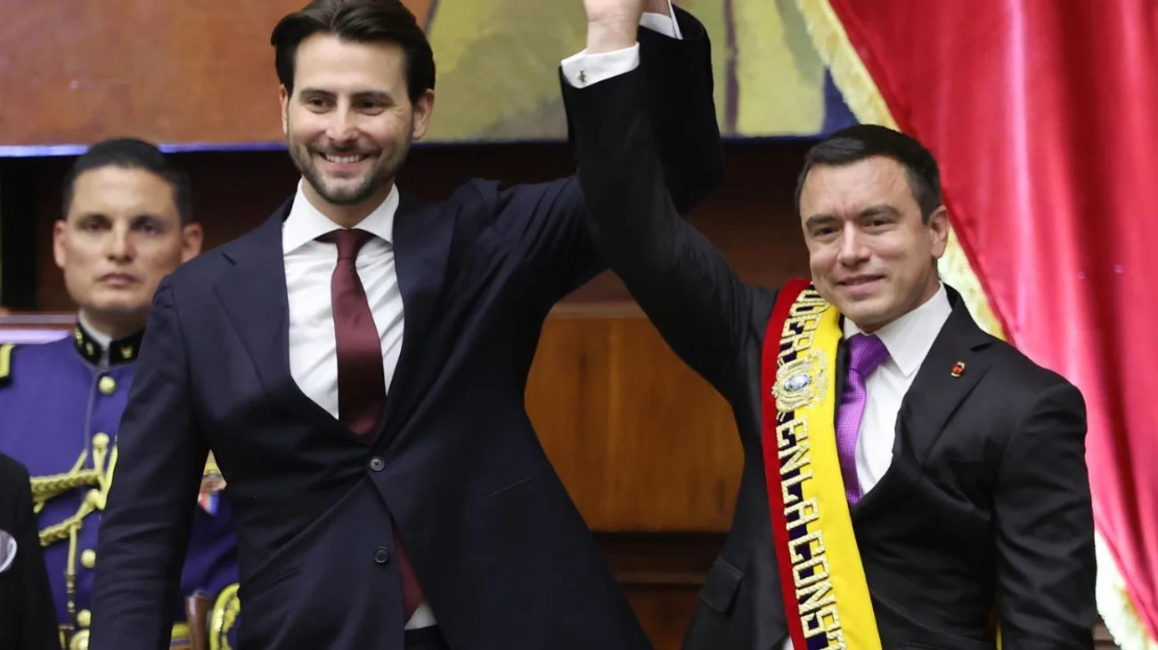 Daniel Noboa jura como presidente de Ecuador para 2025-2029
