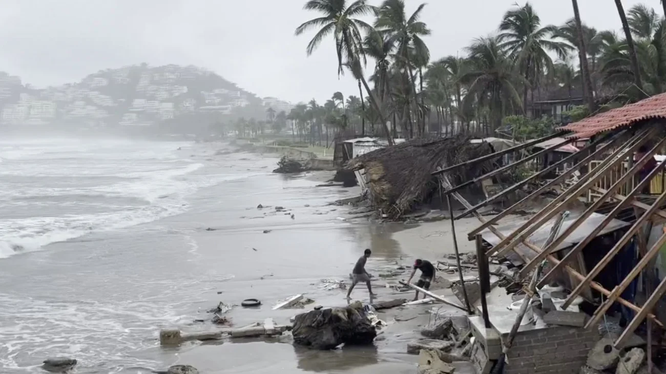 Deja Dalila daños en infraestructura en su paso por Acapulco