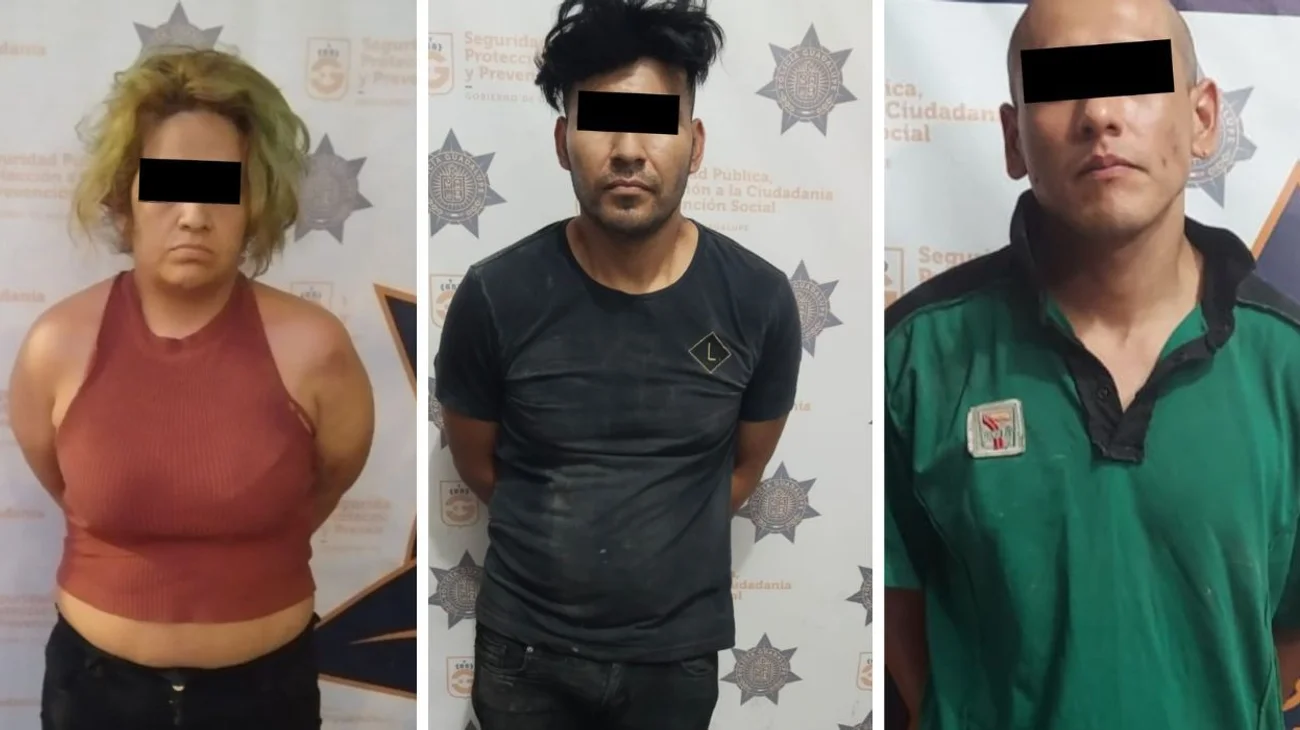 Desmantelan punto de venta de droga en Guadalupe; tres detenidos