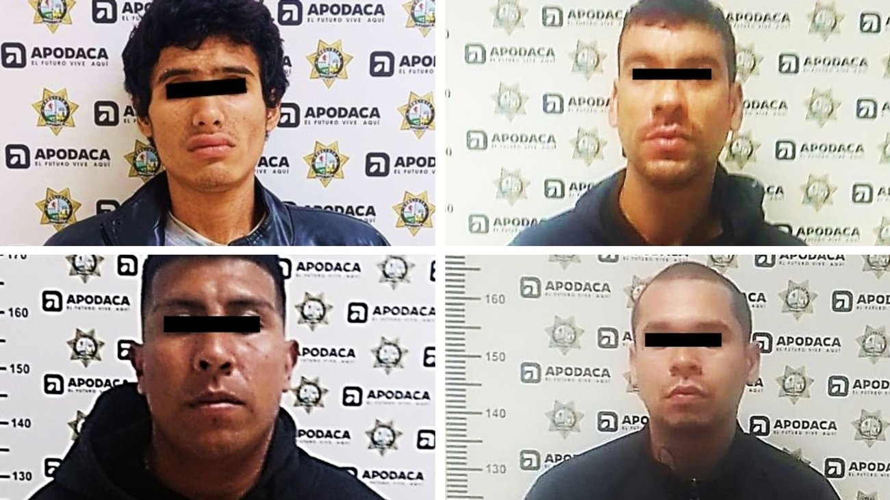 Detienen a cuatro hombres con orden de aprehensión en Apodaca