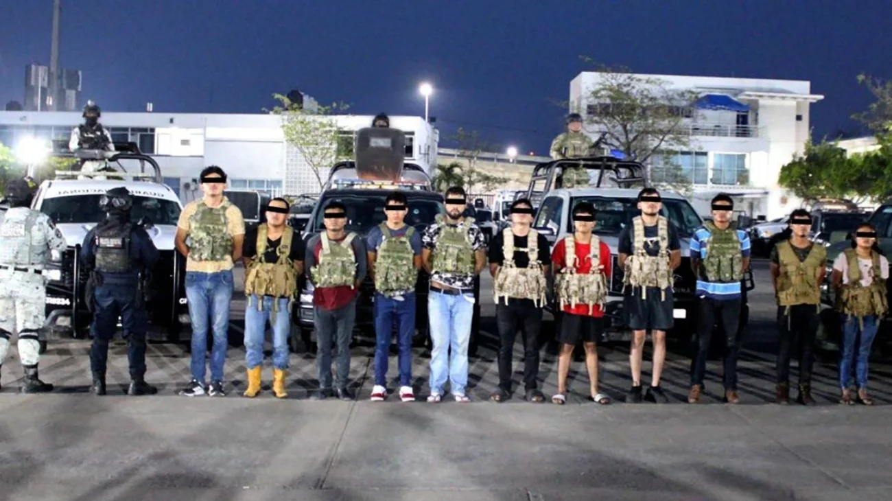 Detienen a doce en Tabasco supuestamente ligados al CJNG