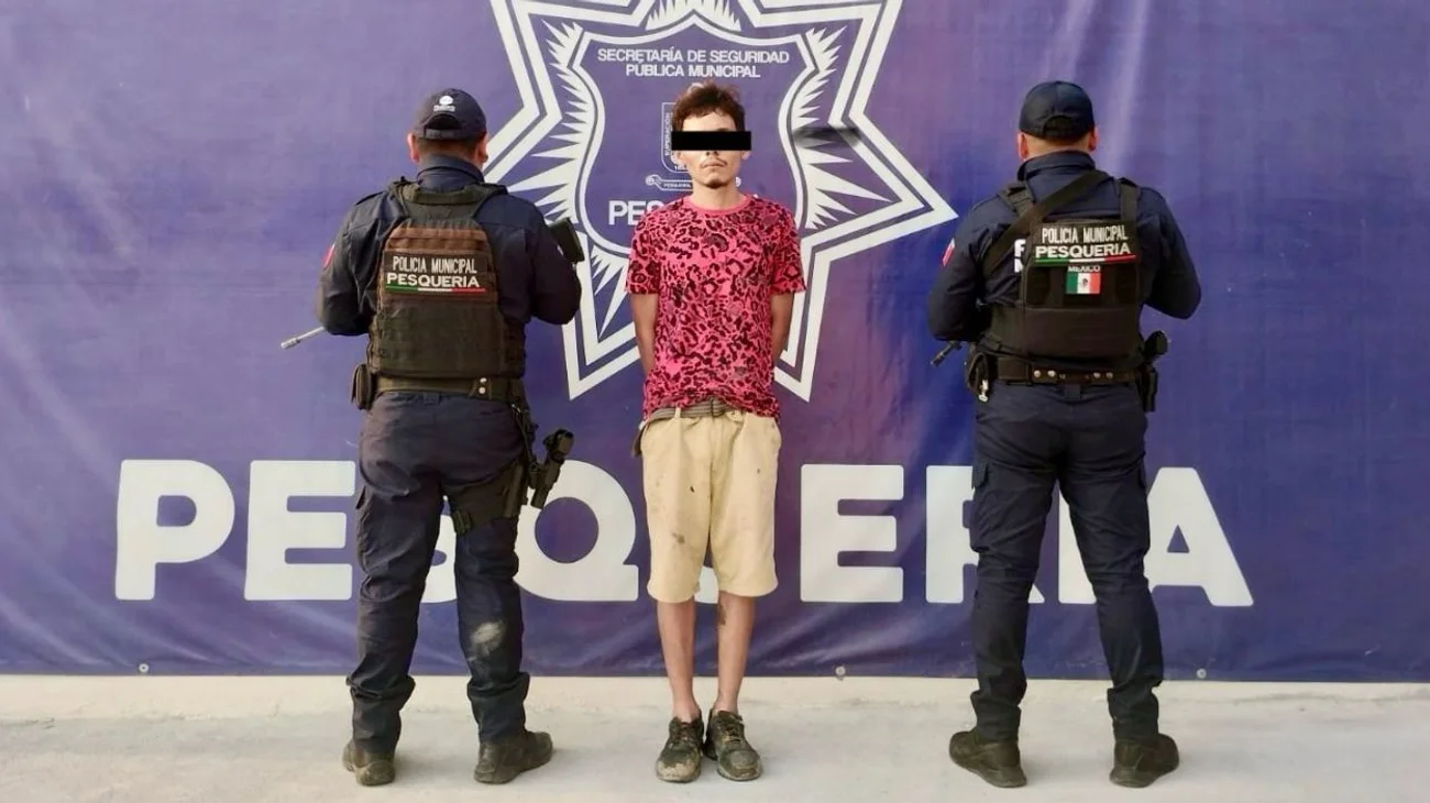 Detienen a joven presunto vendedor de droga en Pesquería