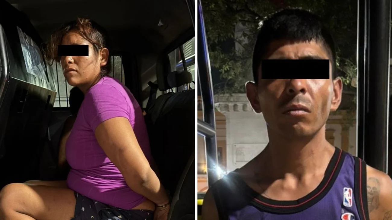 Cae pareja por presunto robo y posesión de droga en Monterrey