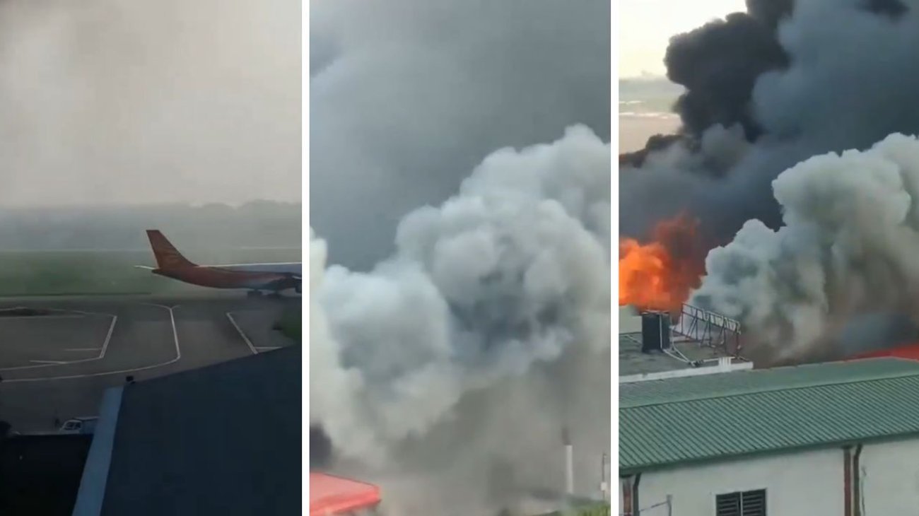 Fuego en el principal aeropuerto de Bangladesh detiene vuelos