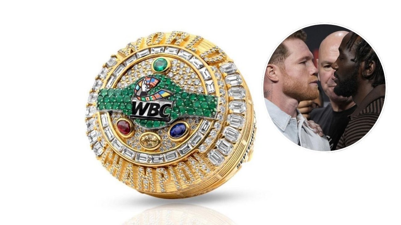 CMB presenta lujoso anillo para ganador de Canelo vs. Crawford