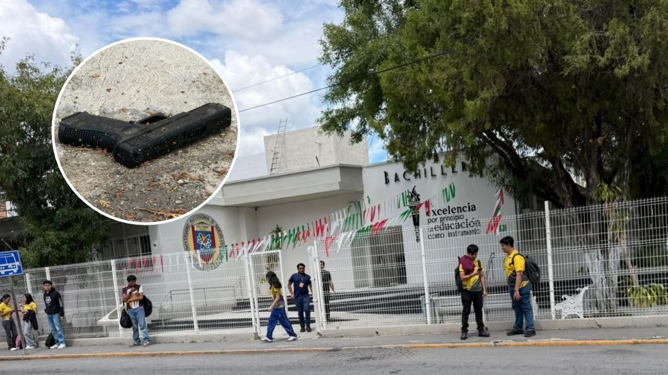 Alertan por presunta arma en preparatoria de Linares