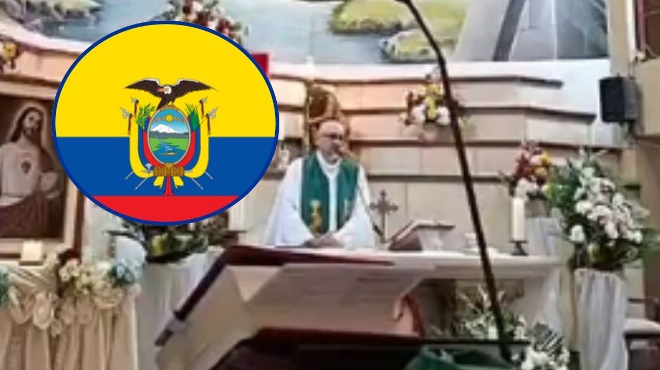 Muere sacerdote al caerle una cruz durante misa en Ecuador