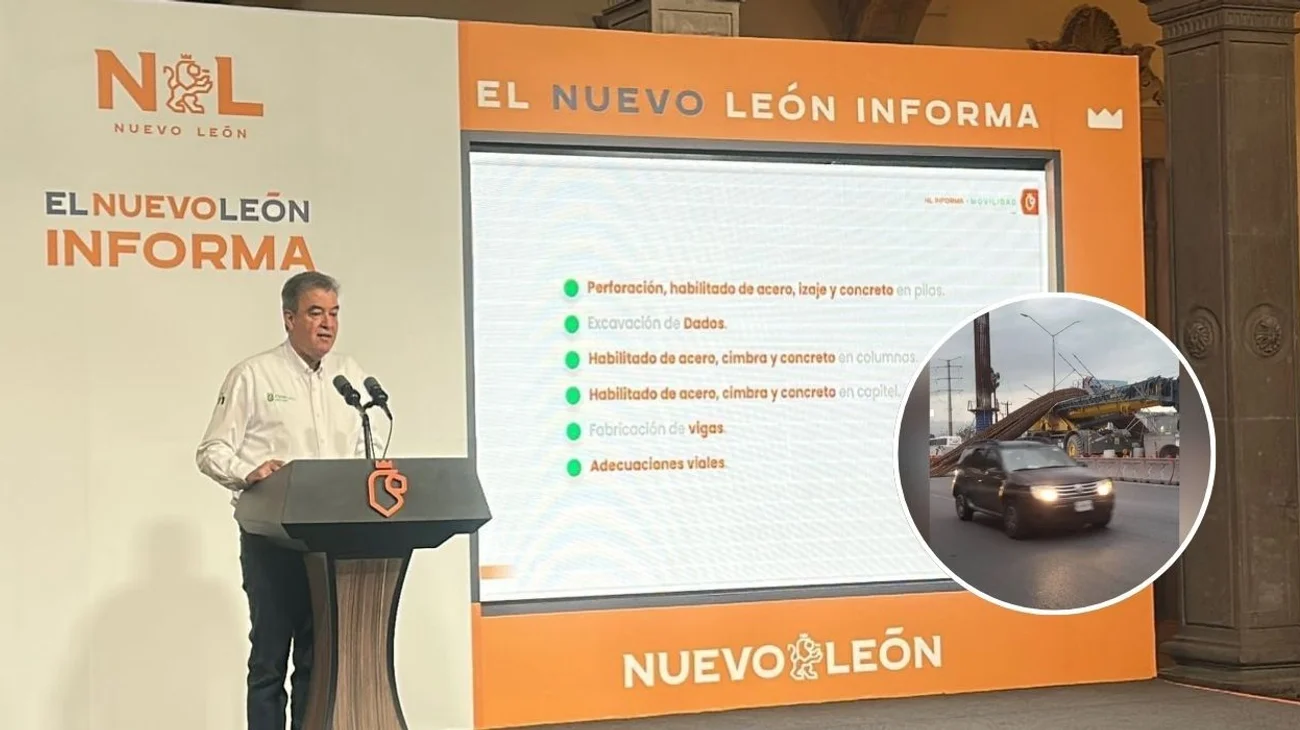 Descartan afectaciones tras caída de columna en obras del Metro