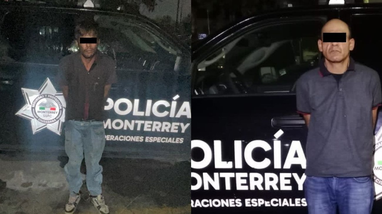 Detienen a dos por presunta posesión de cristal en Monterrey