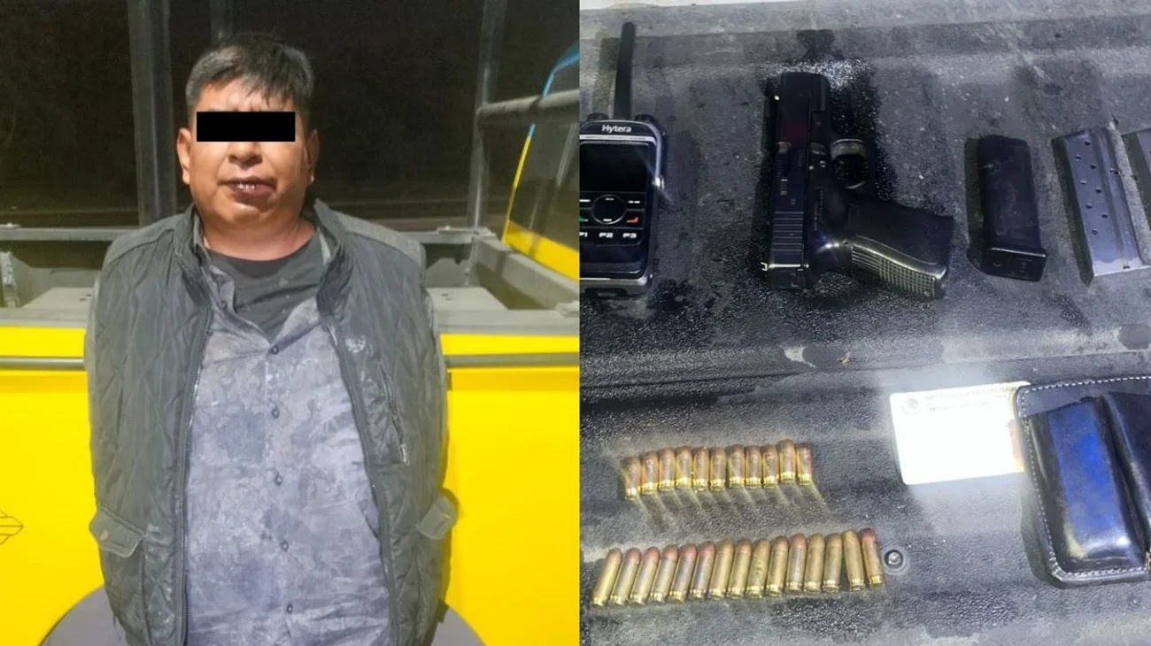 Detienen a hombre en Barrio Antiguo con arma de fuego