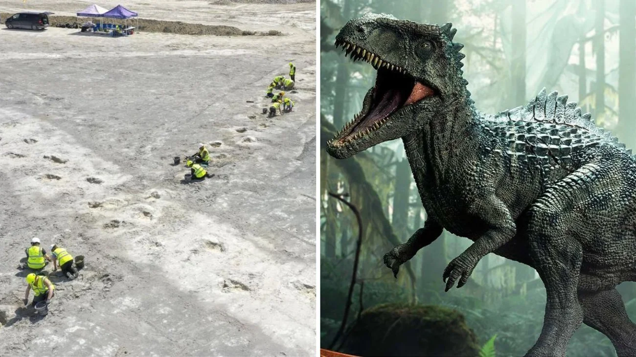 Descubren el mayor yacimiento de huellas de dinosaurios