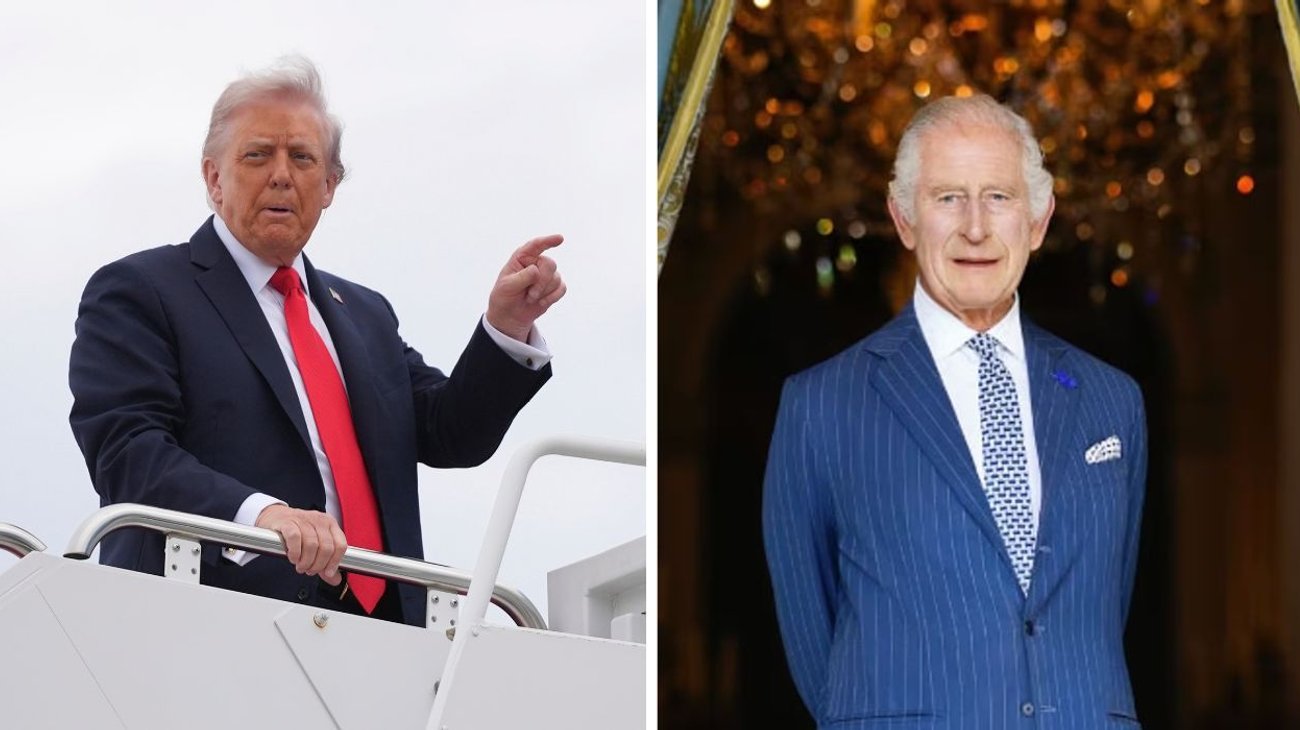 Trump elogia a Carlos III como un 'elegante caballero'