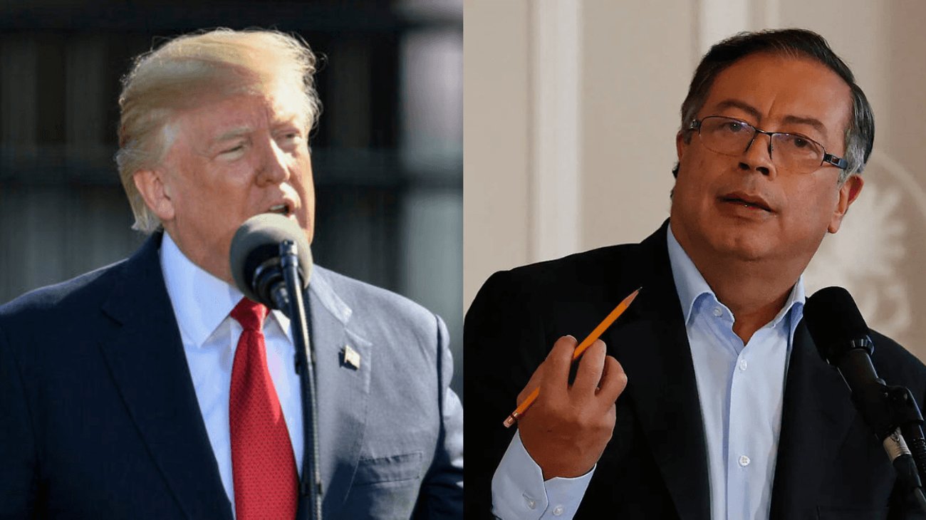 Trump llama 'líder del narcotráfico' a su homólogo Gustavo Petro