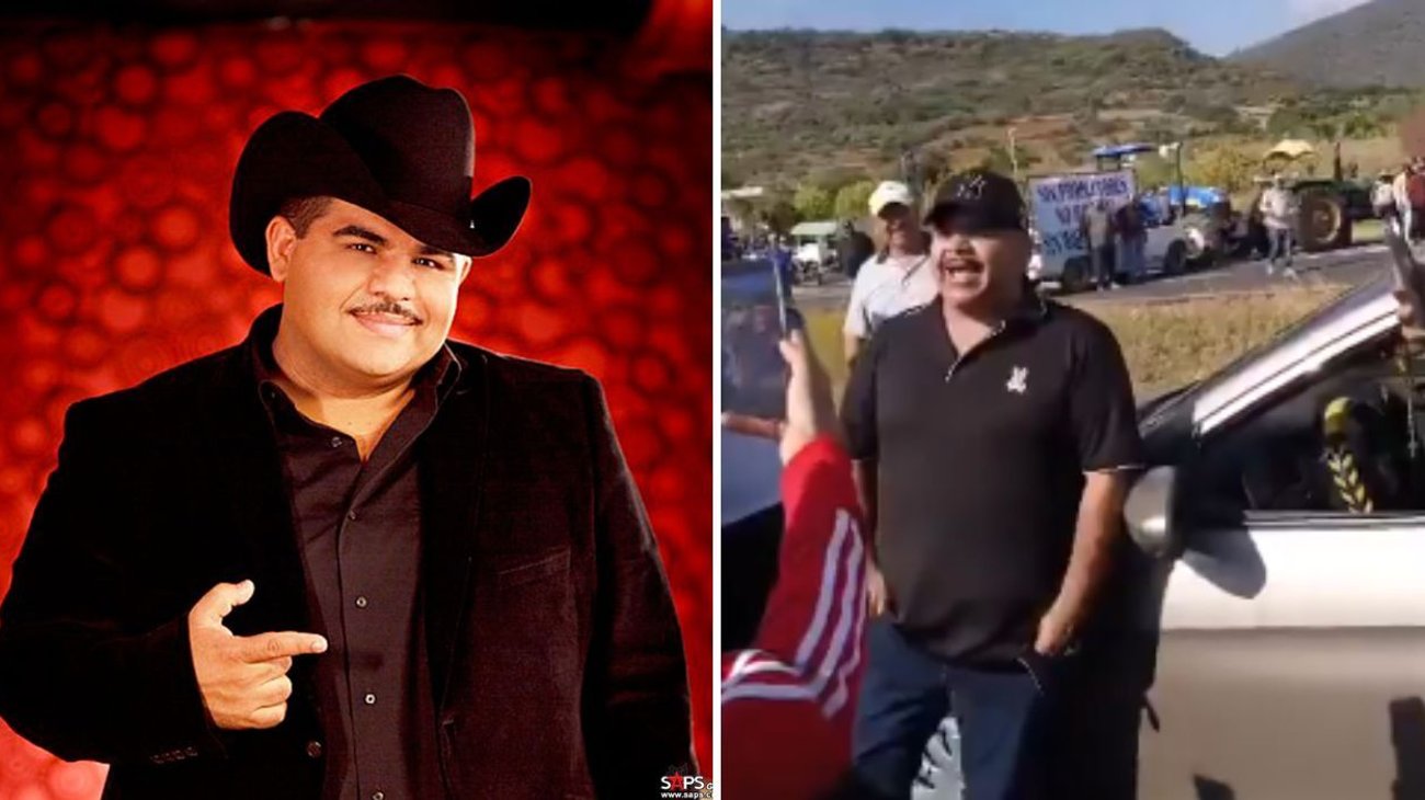 Chuy Lizárraga canta y apoya a campesinos en bloqueo