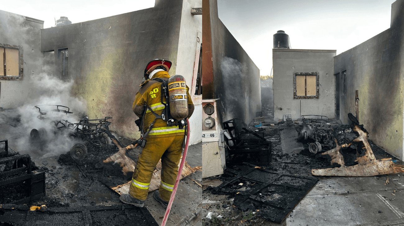 Investigan presunto incendio provocado en hogar de Ramos Arizpe
