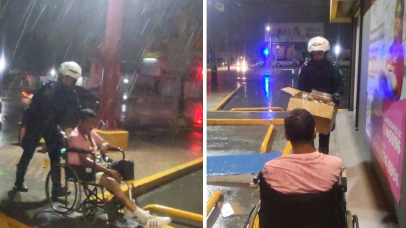 Auxilian a ciudadano en situación vulnerable en Guadalupe