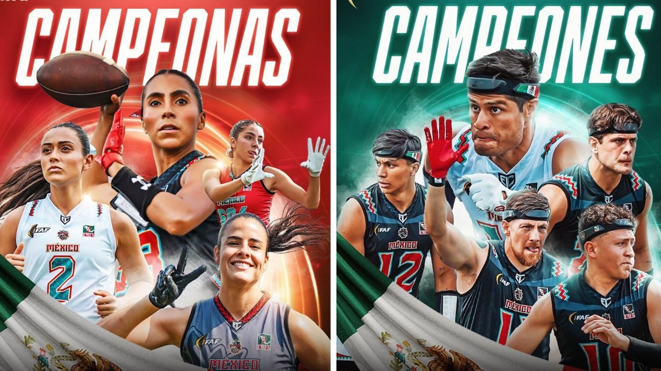 México logra doble título y asegura Mundial de flag football 2026