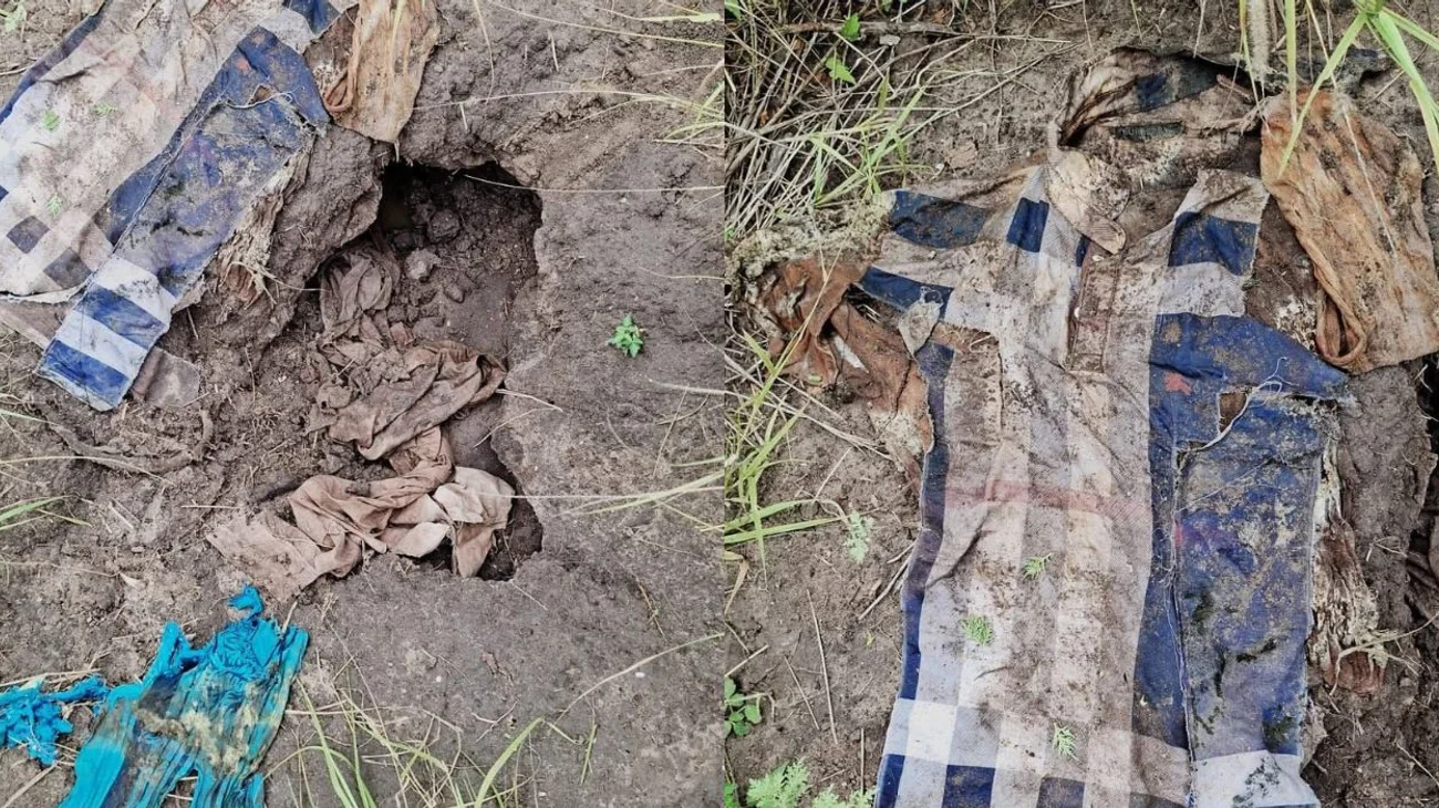 Hallazgo de fosa clandestina y restos humanos 