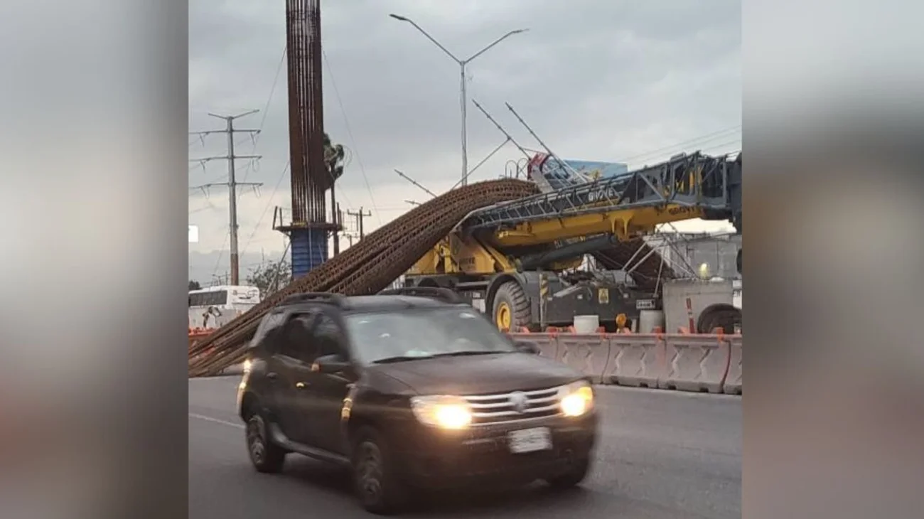Tormenta provocó incidente en trabajos de construcción en línea 6