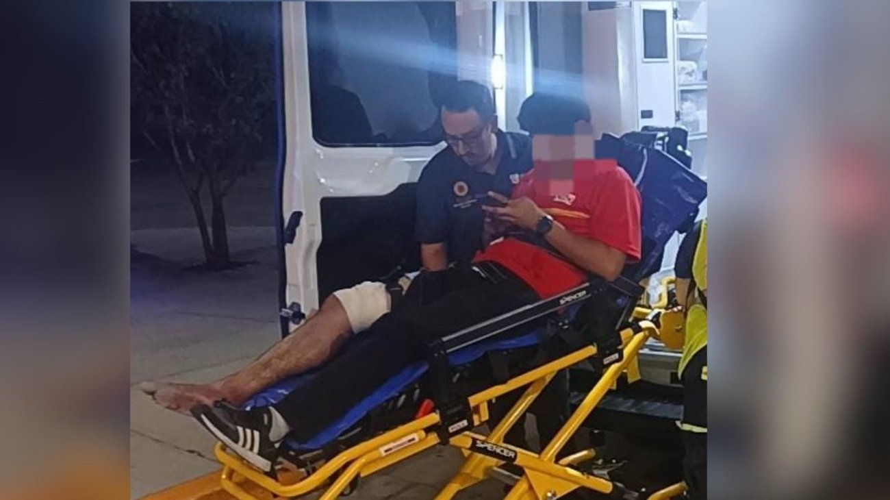 Guardia Estatal auxilia a herido en tienda de Tamaulipas