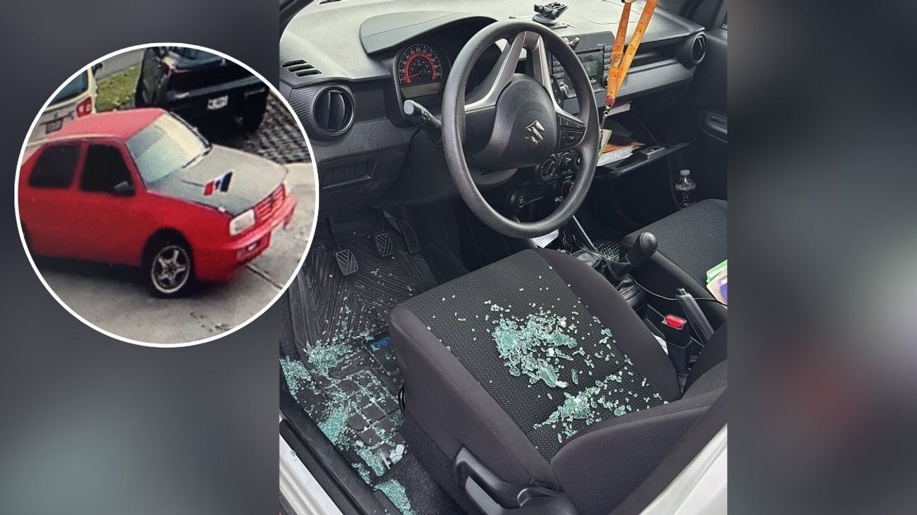 Captan en video robo tipo cristalazo en Santa Catarina