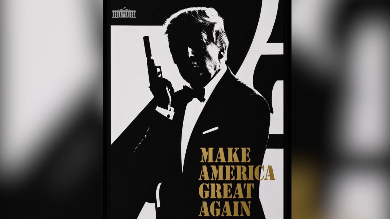 La Casa Blanca convierte a Trump en '007' y desata burlas