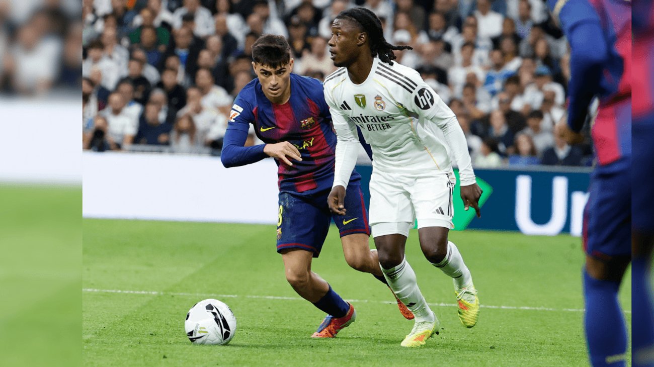 Real Madrid vence a Barcelona 2-1 en Clásico Español