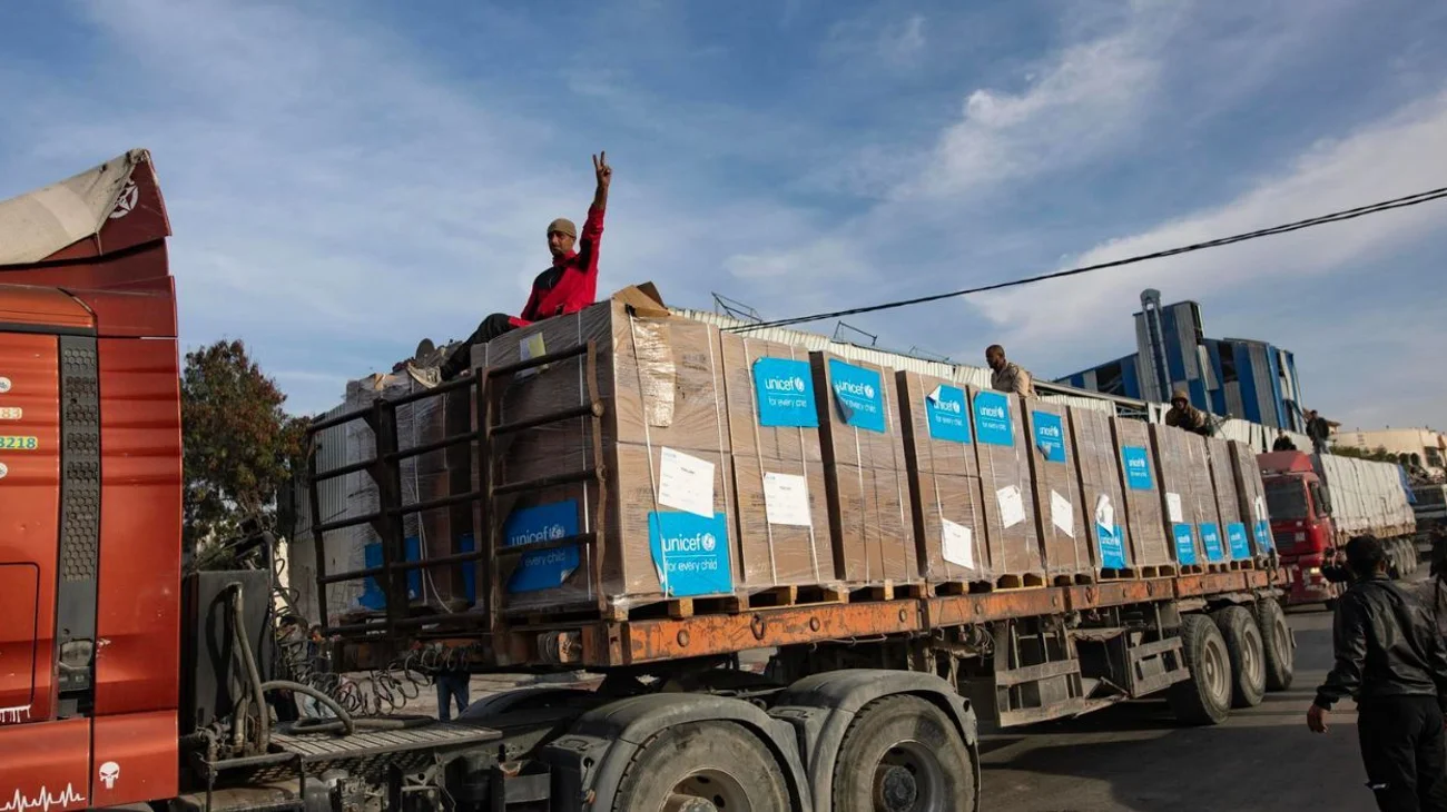 llegan 600 camiones con ayuda humanitaria a Gaza tras tregua