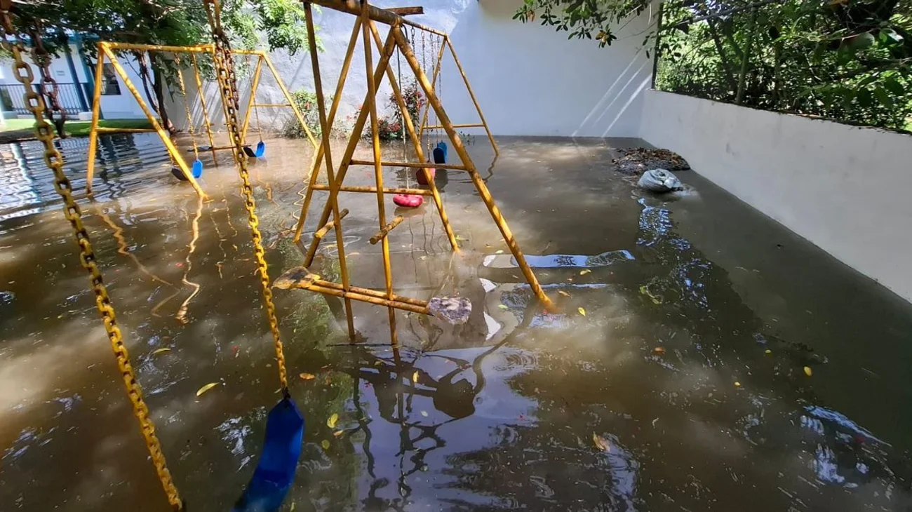 Lagunas al límite por creciente del río Pánuco
