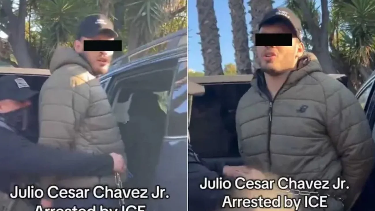 Difunden video del arresto de Chávez Jr. por vínculos criminales