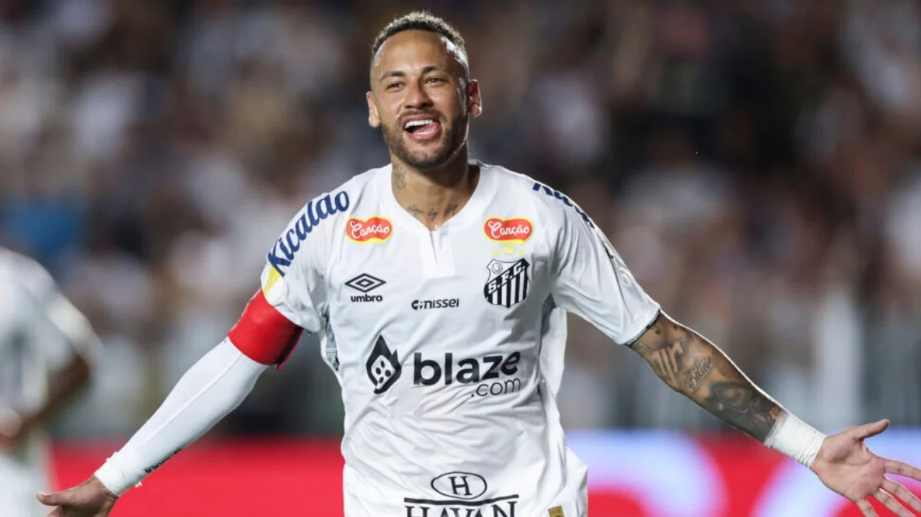 Neymar hace doblete en la victoria del Santos 3-1 vs Juventude