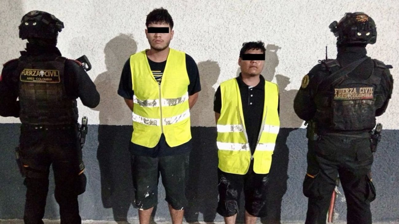 Detienen a dos presuntos integrantes de grupo delictivo